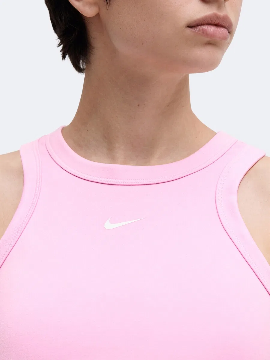 Спортивная майка NIKE 'ONE' розового цвета — фото 2