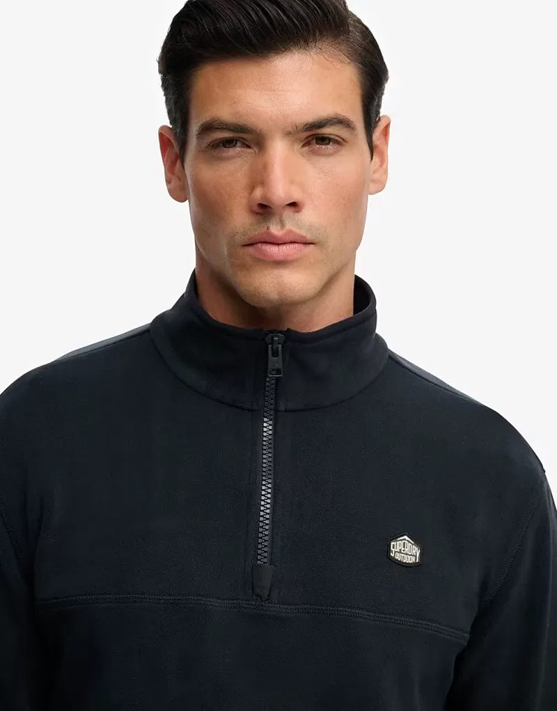 Флисовая толстовка Superdry Expedition с половинной молнией, Eclipse Navy — фото 3