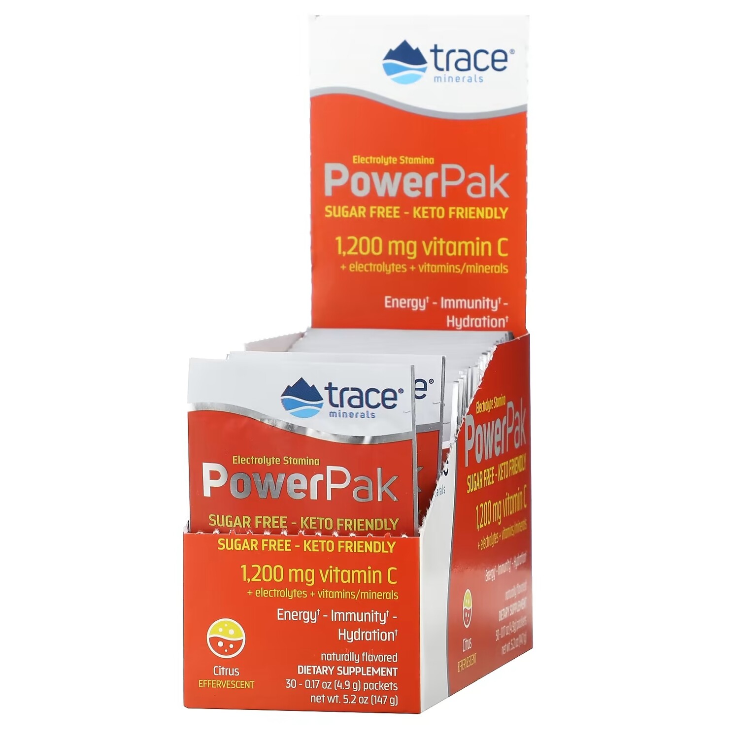 

Добавка Trace Minerals Electrolyte Stamina PowerPak, цитрус, 30 пакетиков по 4,9 г