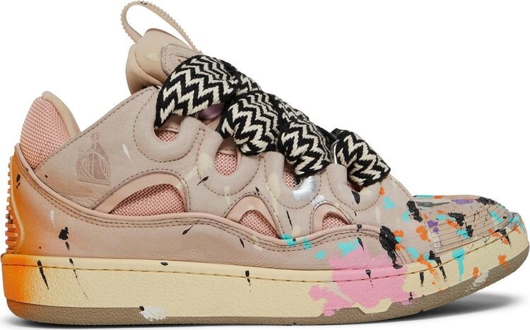 Кроссовки Gallery Dept. x Lanvin Wmns Curb Light Sneakers Paint Drip - Pale Pink, розовый
