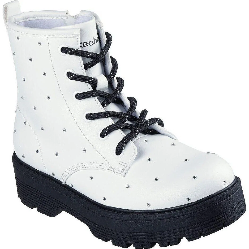 Детские ботинки Skechers Gravlen Hi - Jewel Strut, Weiß