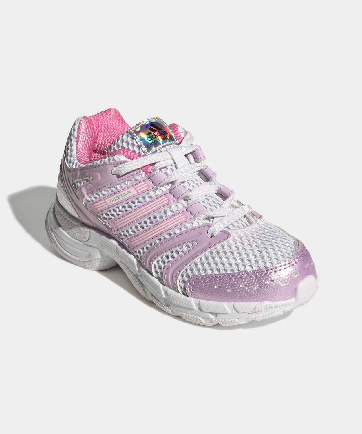 Детские кроссовки с LED-подсветкой ADISTAR CONTROL 5 LED ELASTIC LACE Adidas, White — фото 4