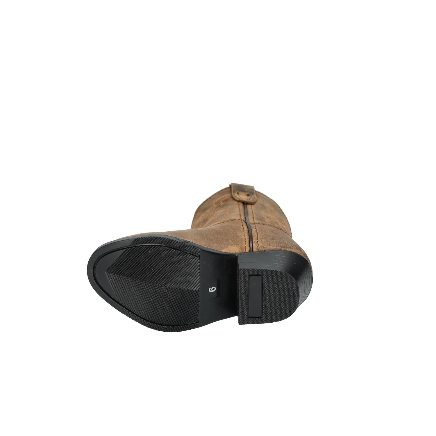 Детские ковбойские сапоги для мальчиков и девочек с кожаным верхом Smoky Mountain Boots, Distressed Brown — фото 4