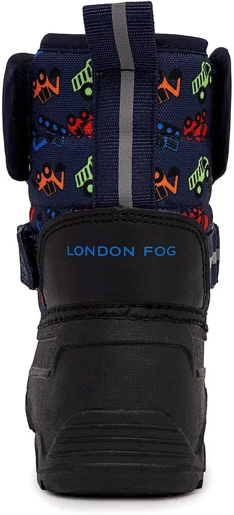 Детские зимние ботинки для снега с утеплителем London Fog, Navy Multi — фото 4