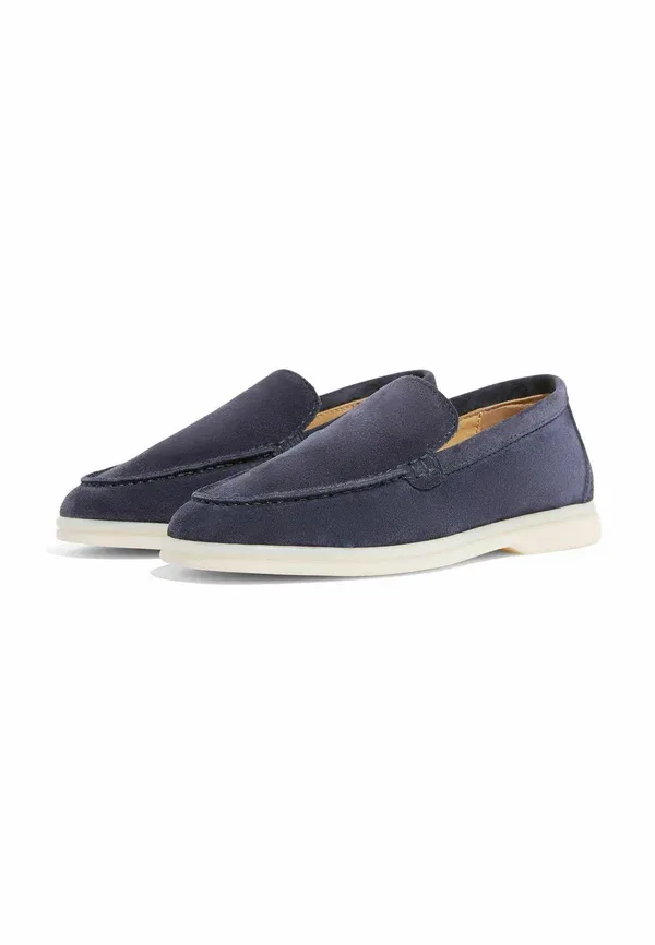 Мокасины на плоской подошве Slip-ons Scarosso Suede, синий — фото 2