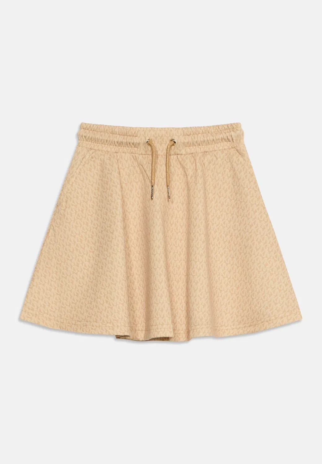 Короткая мини-юбка Michael Kors Kids, Light Chocolate Brown — фото 3