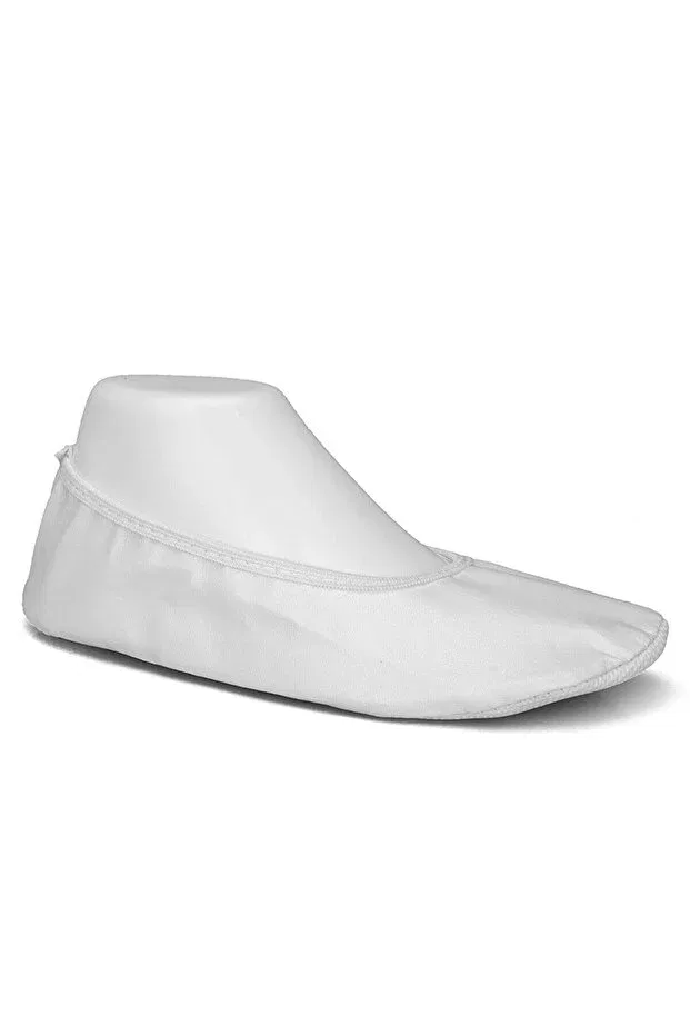 Детские балетки для девочек с принтом Mashotrend, White