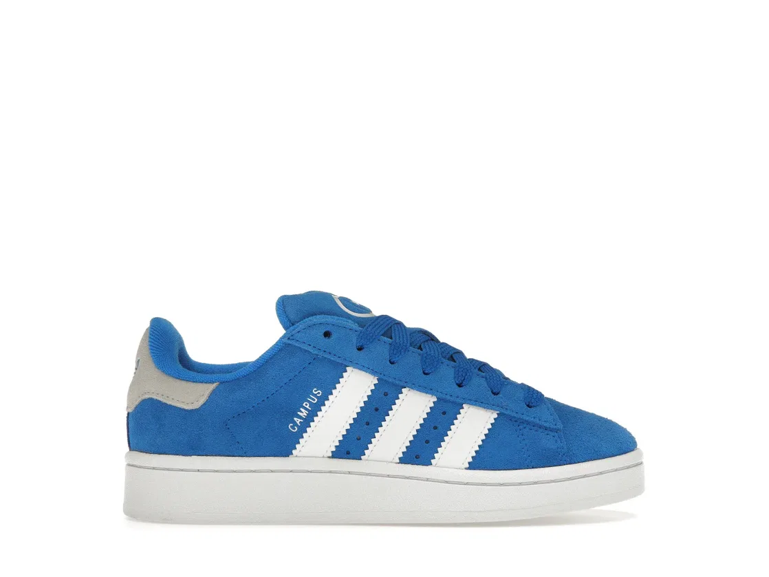 Детские кроссовки Lifestyle с длинным шнурком Adidas Campus 00s, Blue Bird/Cloud White/Blue Bird