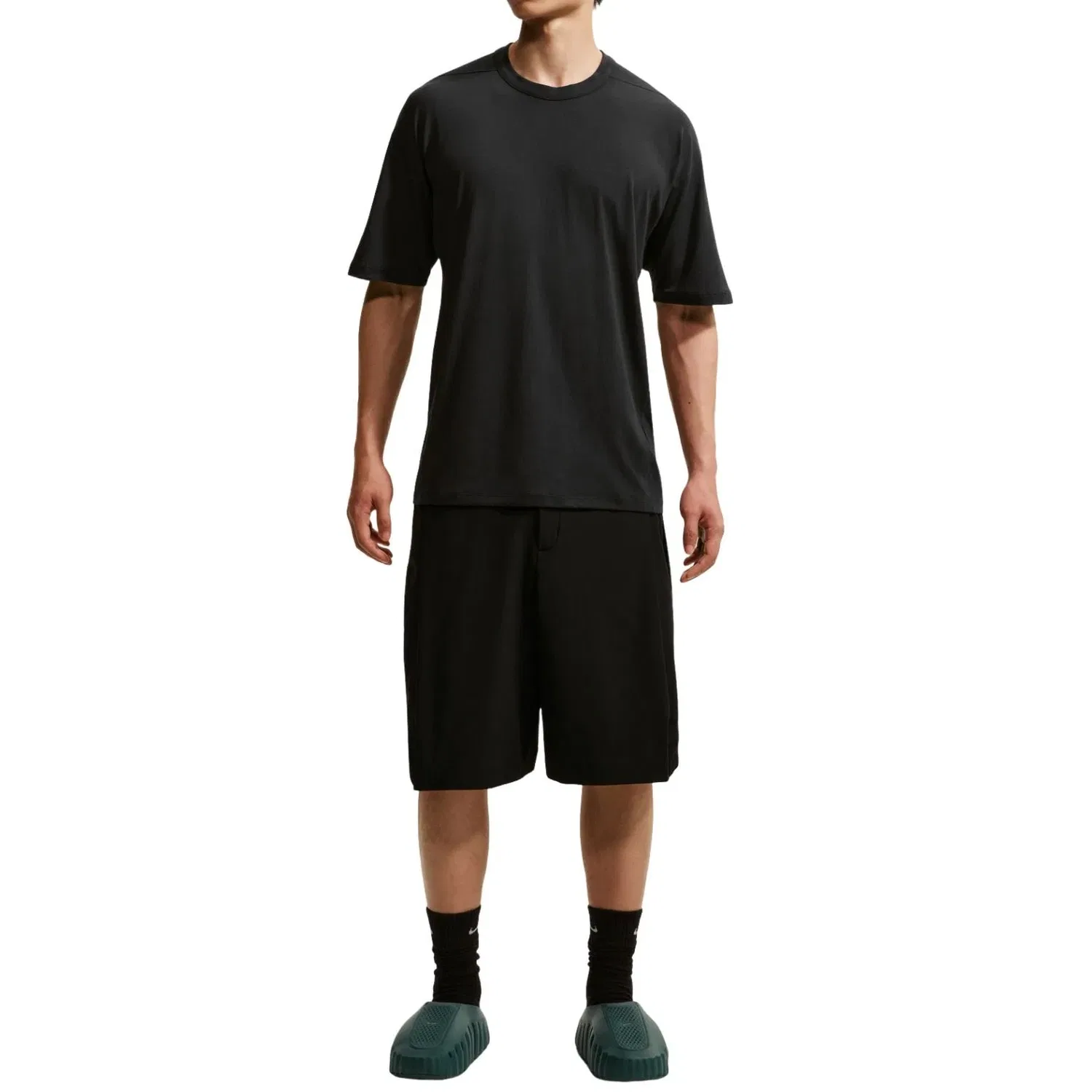 Мужская футболка с принтом Nike 24.7 Impossiblysoft Light Dri-Fit, черный — фото 3