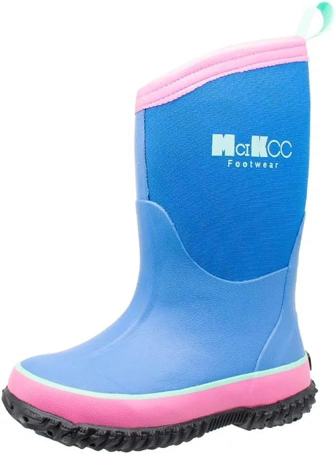 Детские резиновые сапоги для мальчиков и девочек MCIKCC, Blue Pink — фото 2
