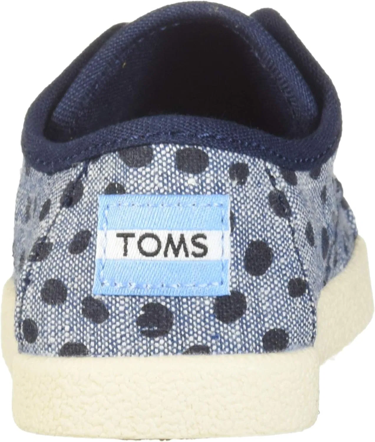 Детские кроссовки Paseo TOMS, Cornflower Slub Chambray Torn Dots — фото 3