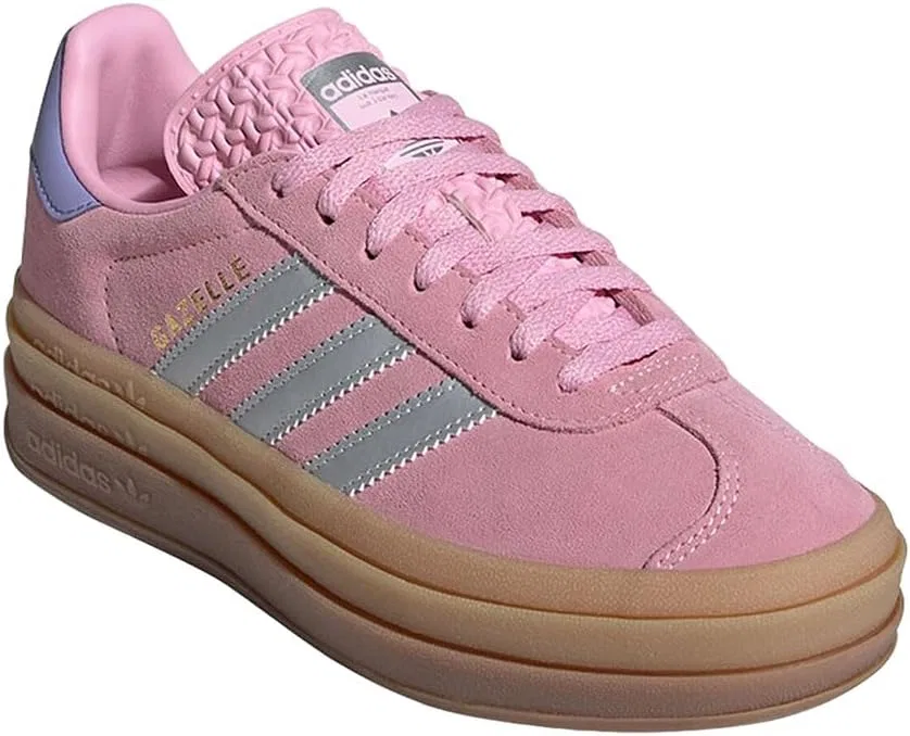 Детские кроссовки Gazelle Bold J adidas, Pink/Metallic Silver — фото 2