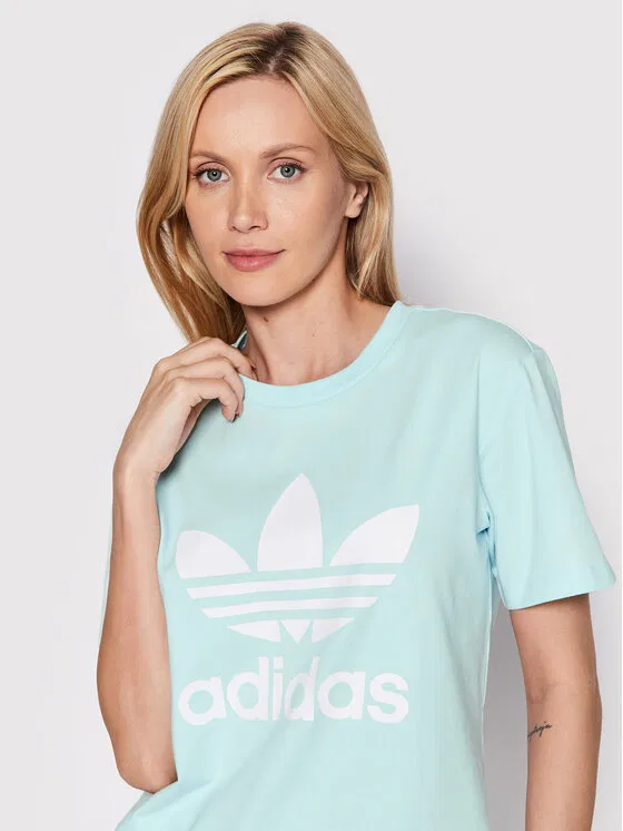 Футболка regular fit adicolor Classics Trefoil Adidas, синий — фото 3