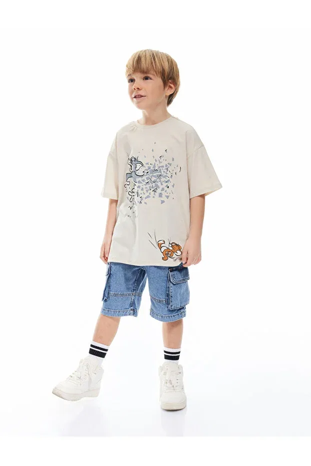 Детские шорты для мальчиков Oversize Denim Koton, Indigo