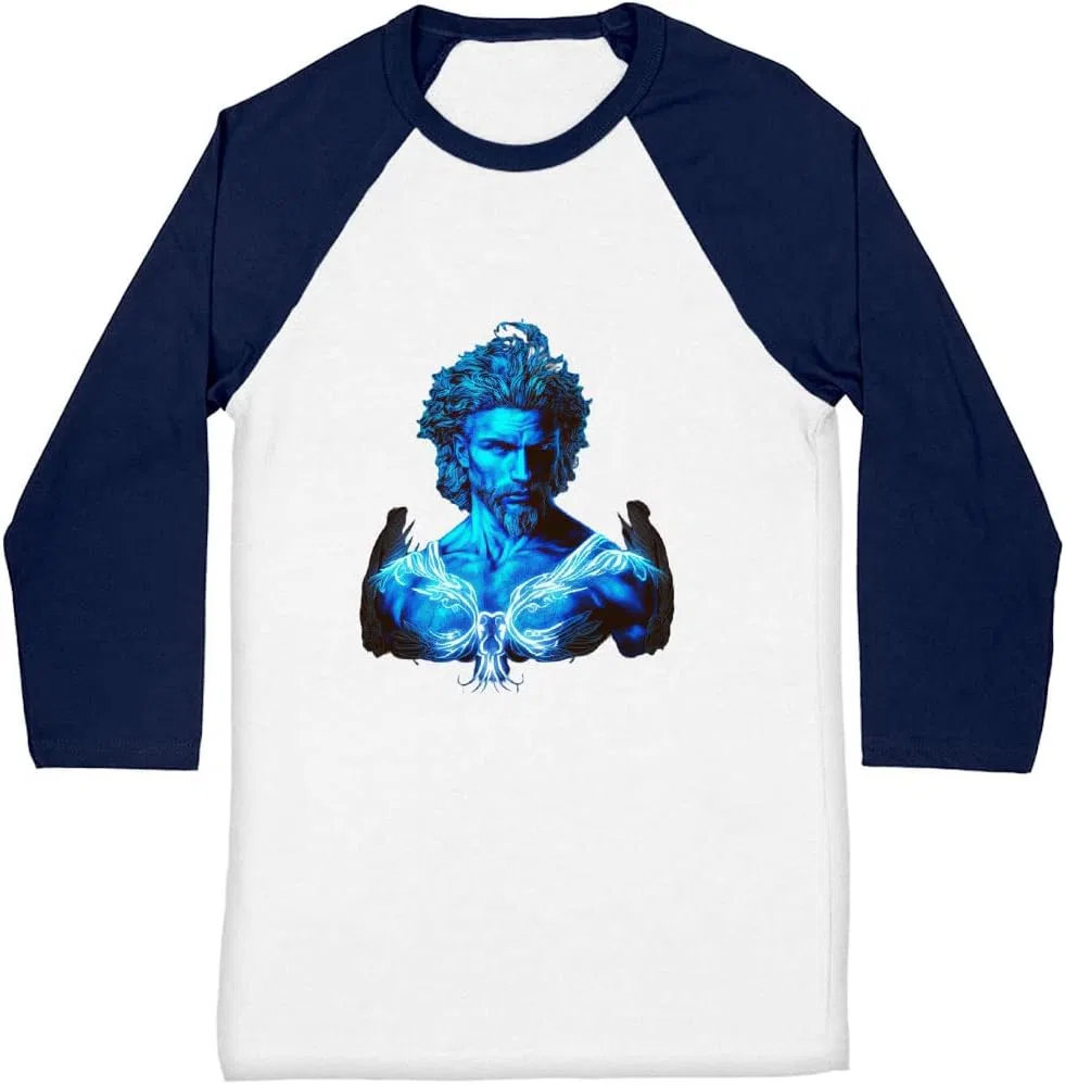 Мужская футболка с длинным рукавом Fantasy Design Baseball, Navy White