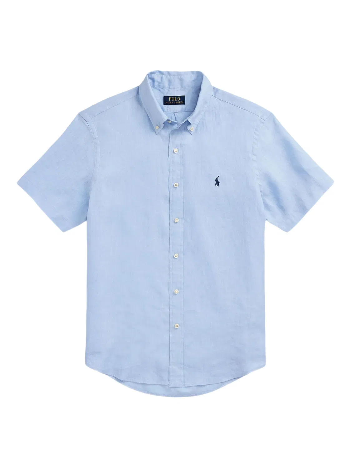 Льняная рубашка светло-голубого цвета Polo Ralph Lauren, светло-голубой