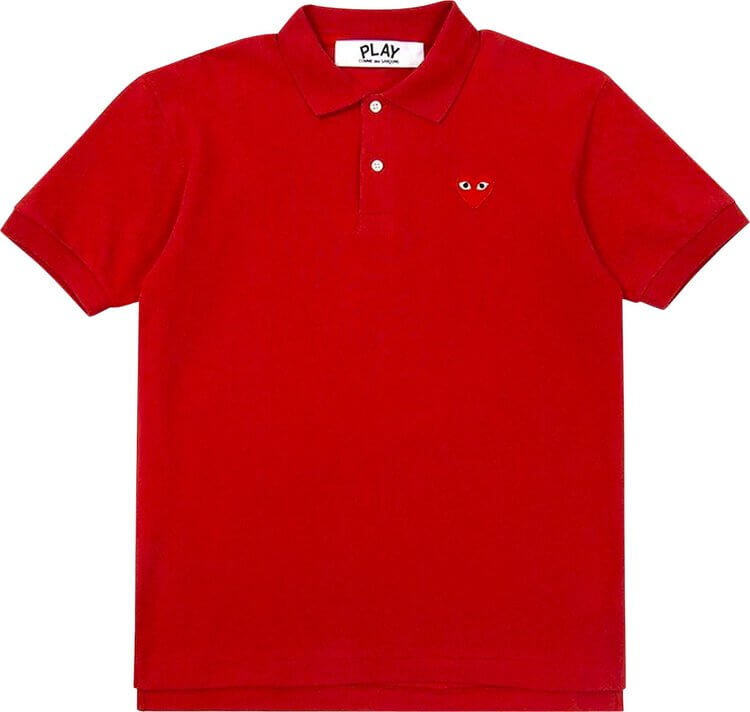

Футболка-поло Comme des Garçons PLAY Big Heart Polo 'Red', красный