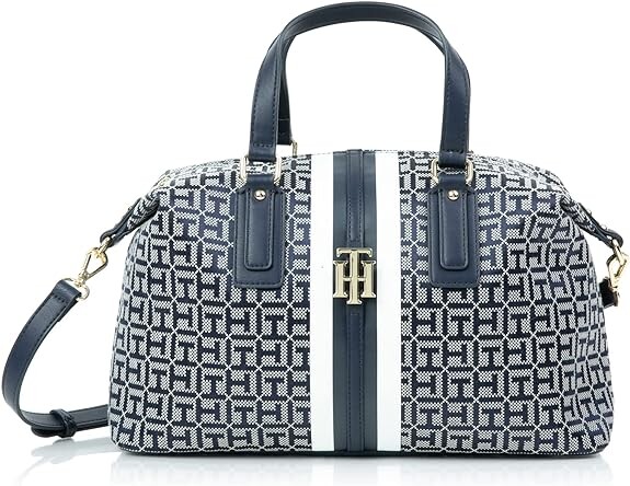 

Женская сумка через плечо Tommy Hilfiger Jaden Satchel, светлый камень/темно-синий