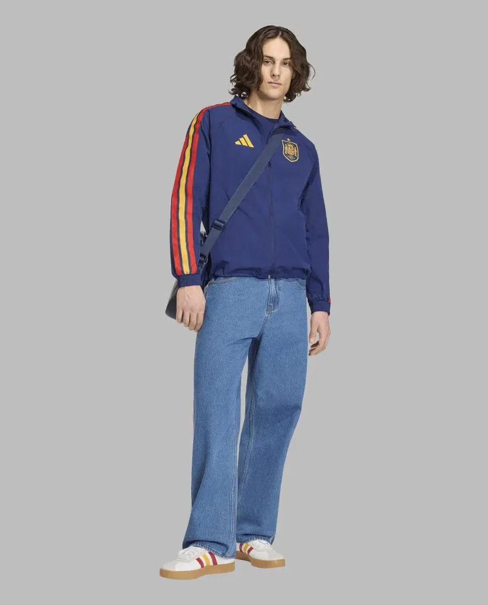 Мужская куртка-антем с принтом España Mundial 2026 Anthem Jacket adidas, Azul — фото 3