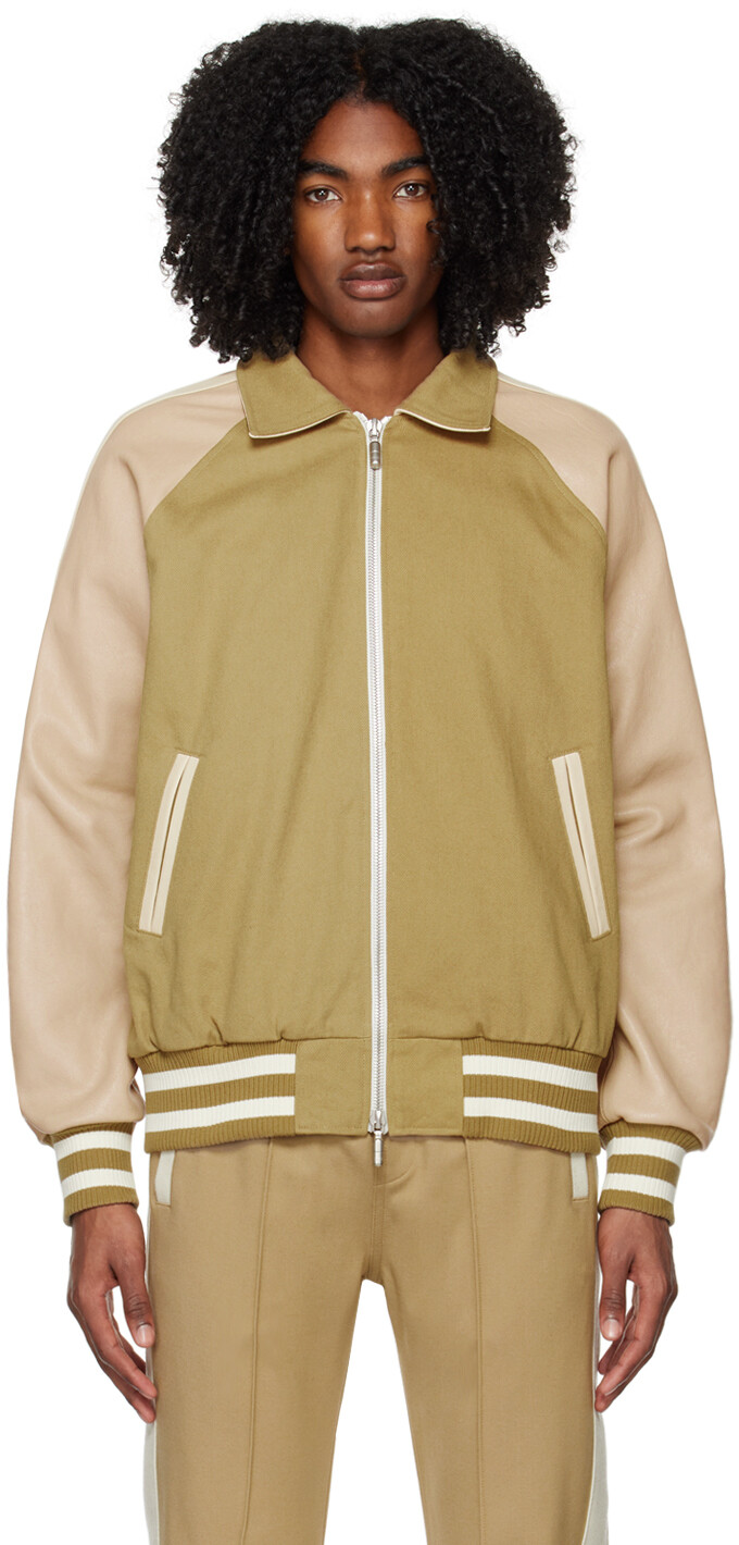 

Бежевый бомбер со вставками Rhude