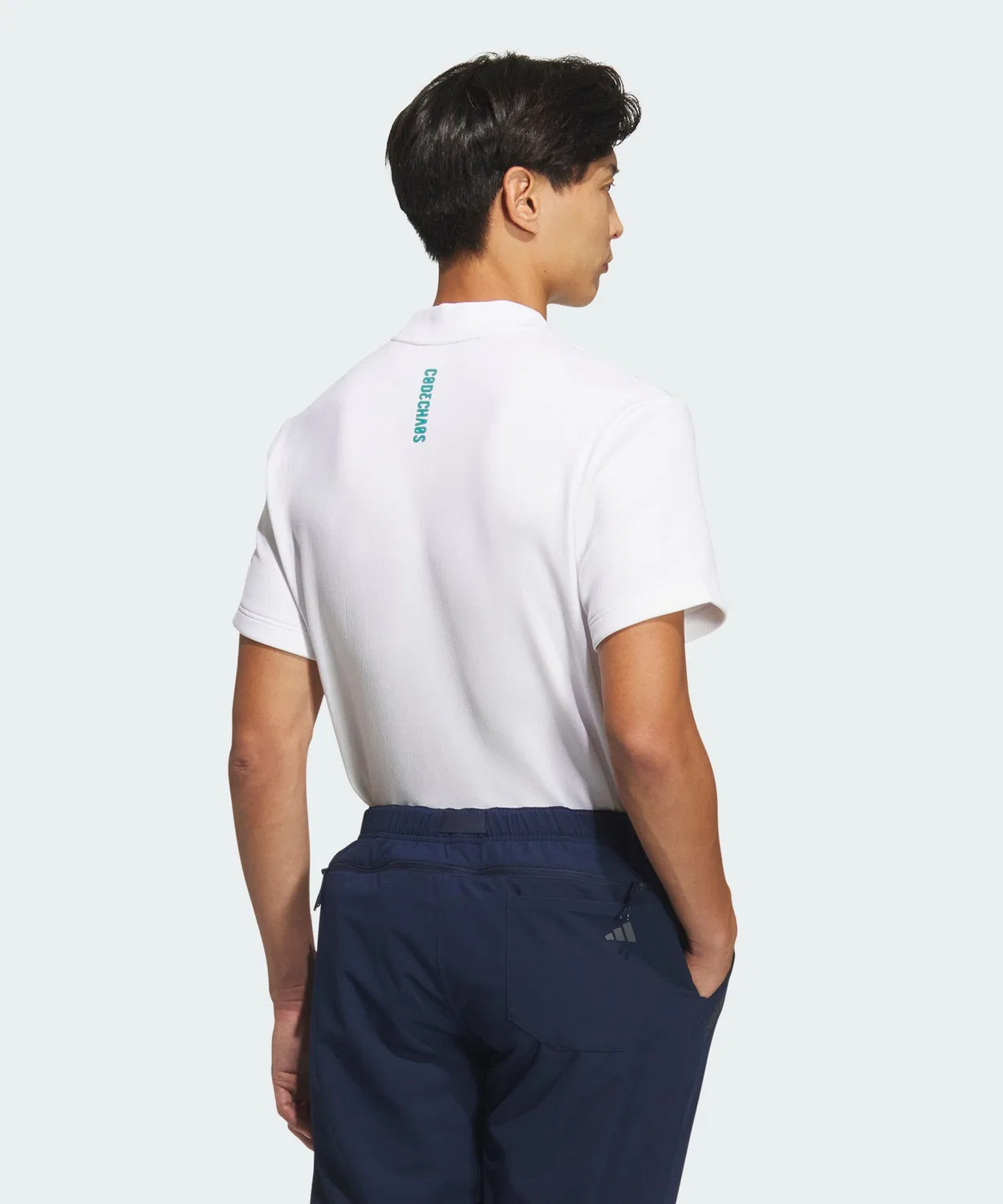 Мужская футболка-поло с длинным рукавомAdidas Golf, Белый — фото 2
