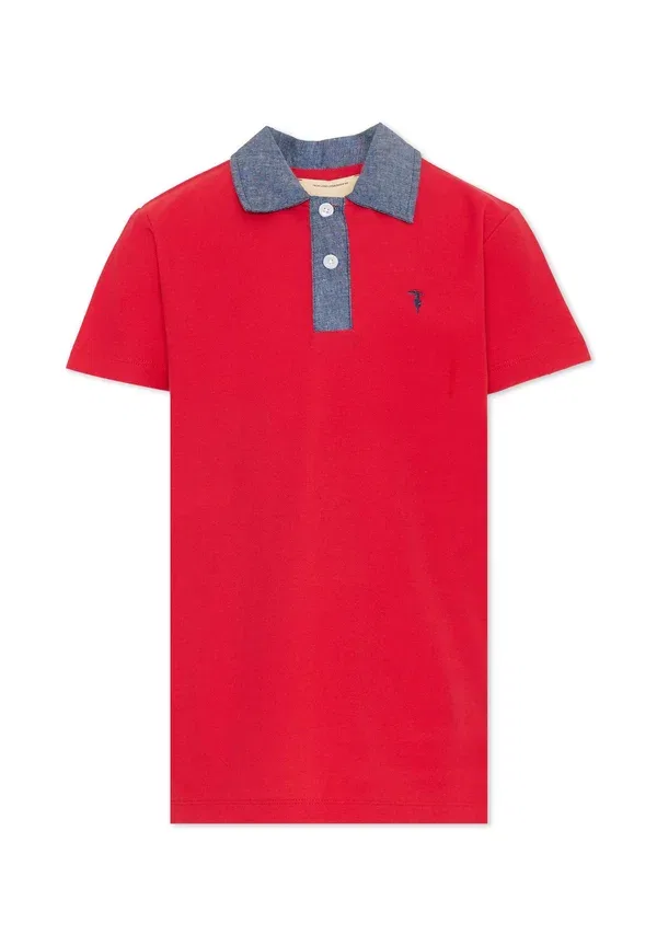 Футболка поло хлопок Tru Trussardi Junior, красный