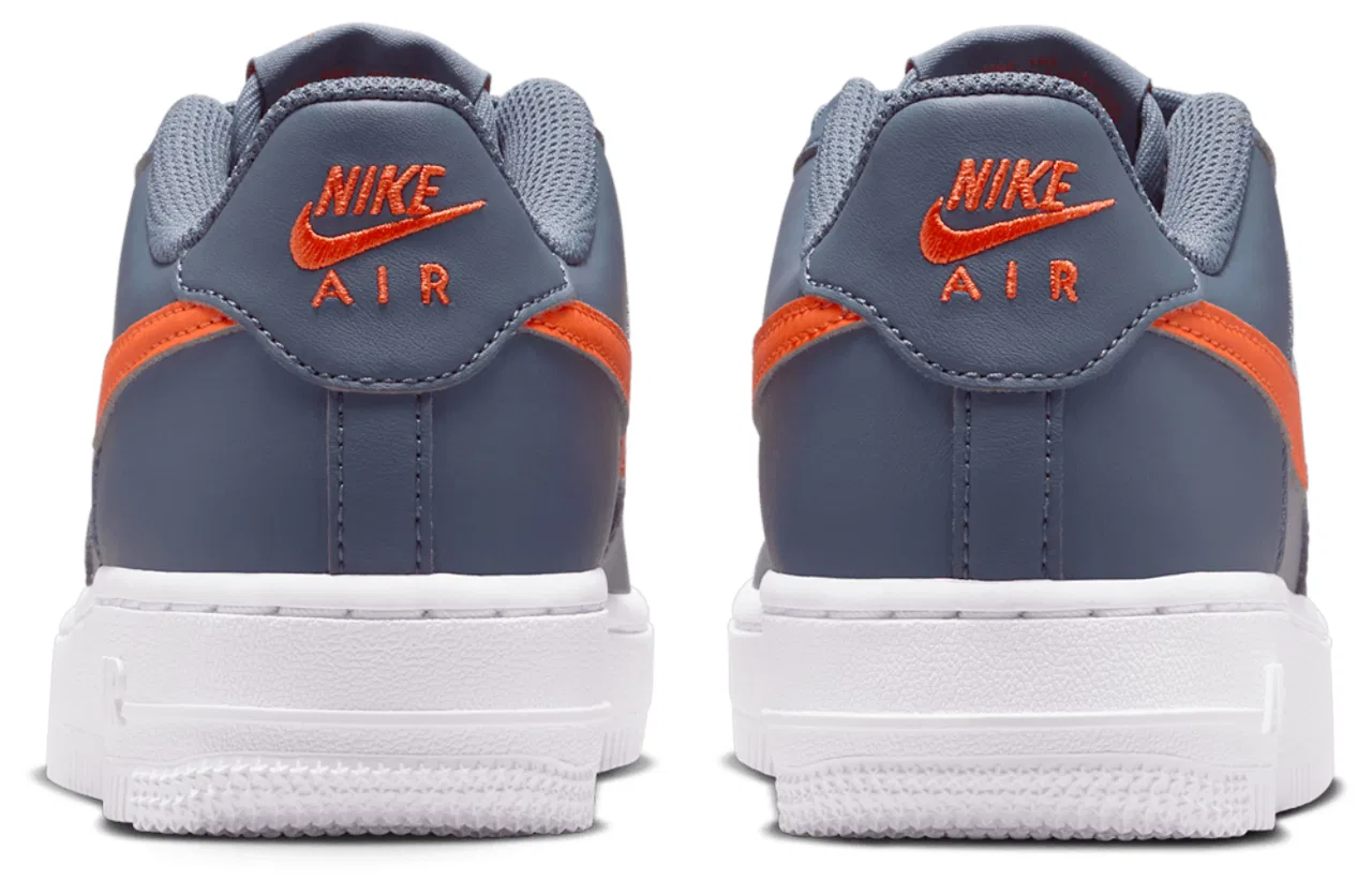 Кроссовки для мальчиков Air Force 1 Low Nike, цвет Cement Grey/Team Orange/Lt Carbon — фото 3