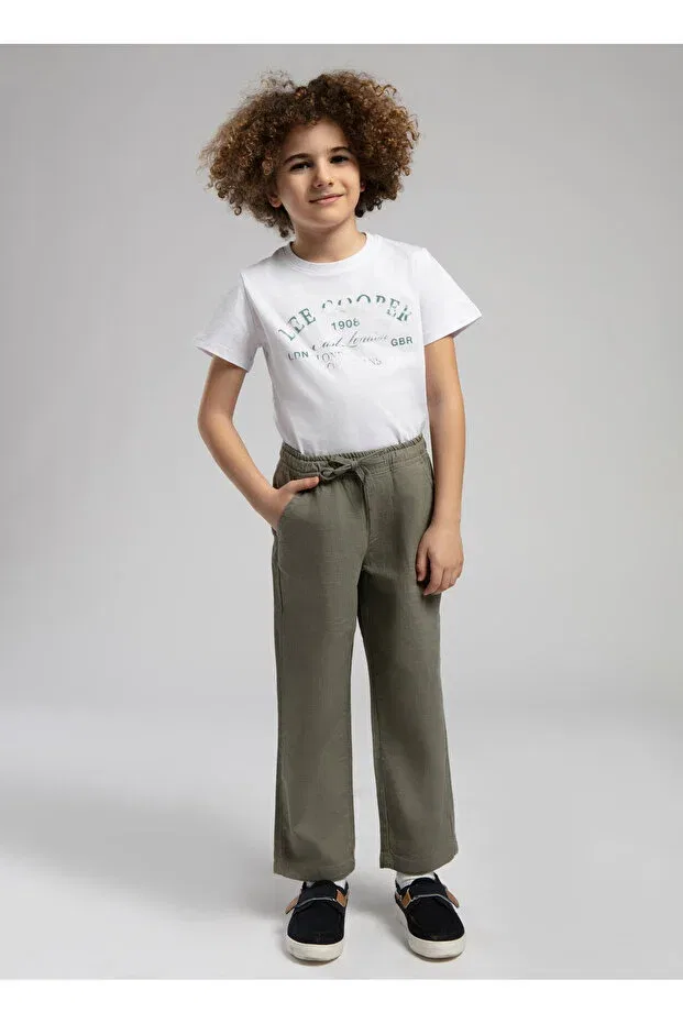 Детские брюки для девочек прямого кроя Lee Cooper, Khaki