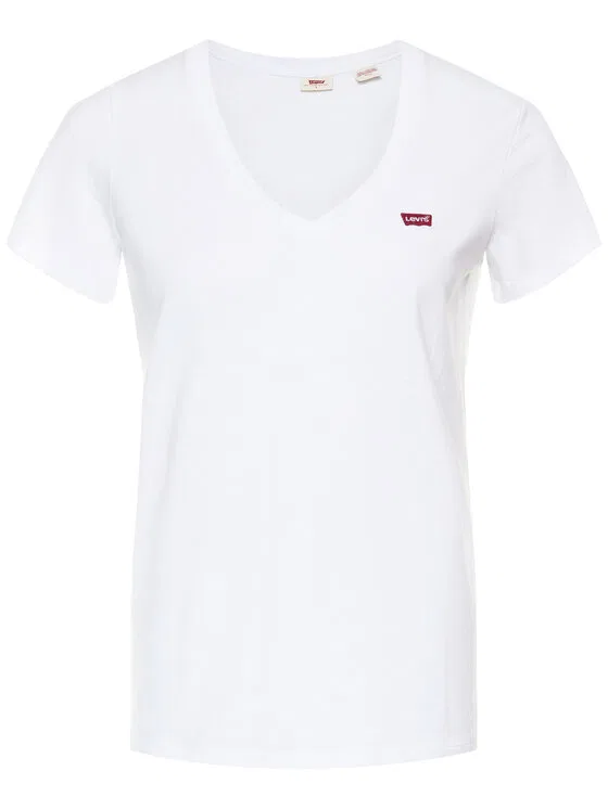 Футболка regular fit Perfect V-Neck Tee Levi'S, белый — фото 4
