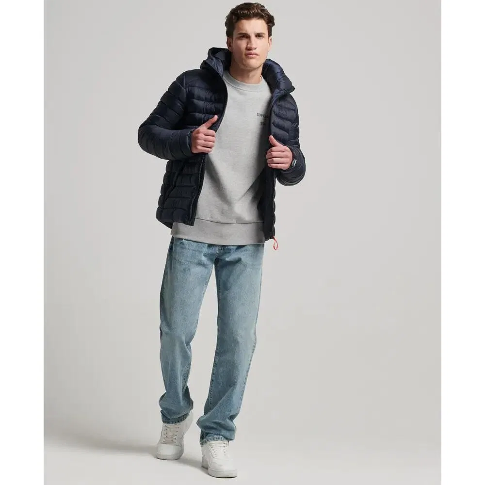 Мужская стеганая куртка с капюшоном Fuji Sport Superdry, Navyblau — фото 3