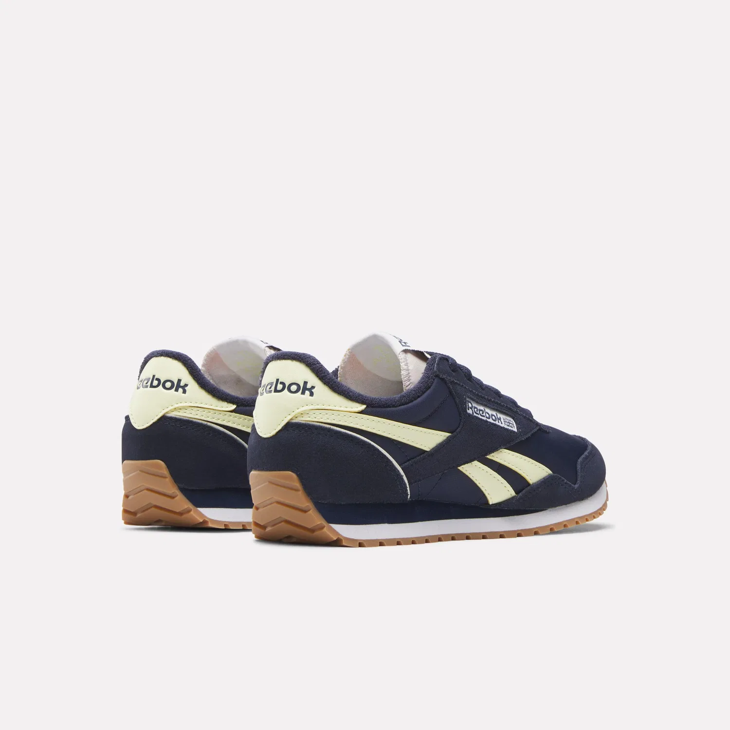 Детские кроссовки для девочек Reebok Classic AZ, Vector Navy Vector Navy Yellow Haze — фото 3