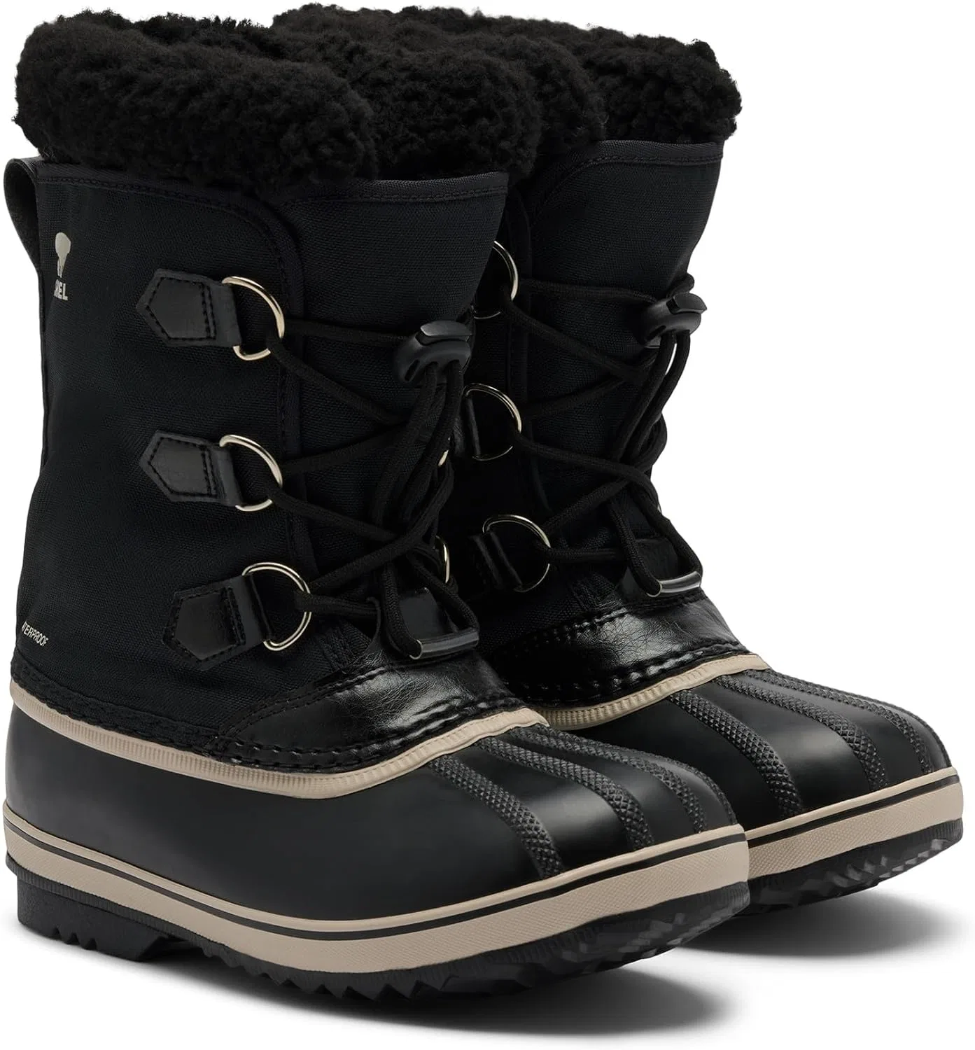 Детские снежные ботинки для девочек Yoot Pac SOREL, Black — фото 2