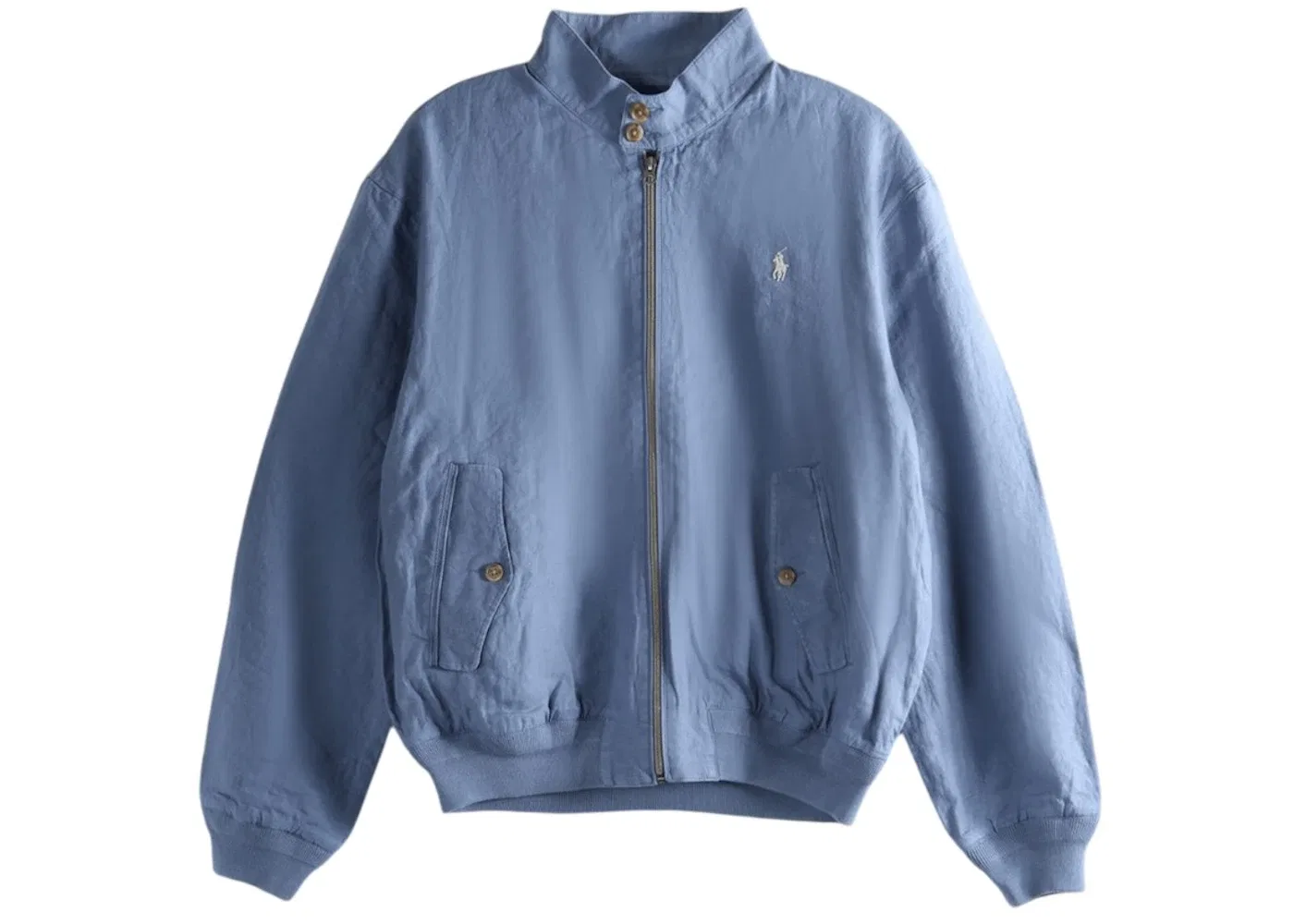 Мужская куртка-ветровка льняная с длинным рукавом Polo Ralph Lauren, Capri Blue