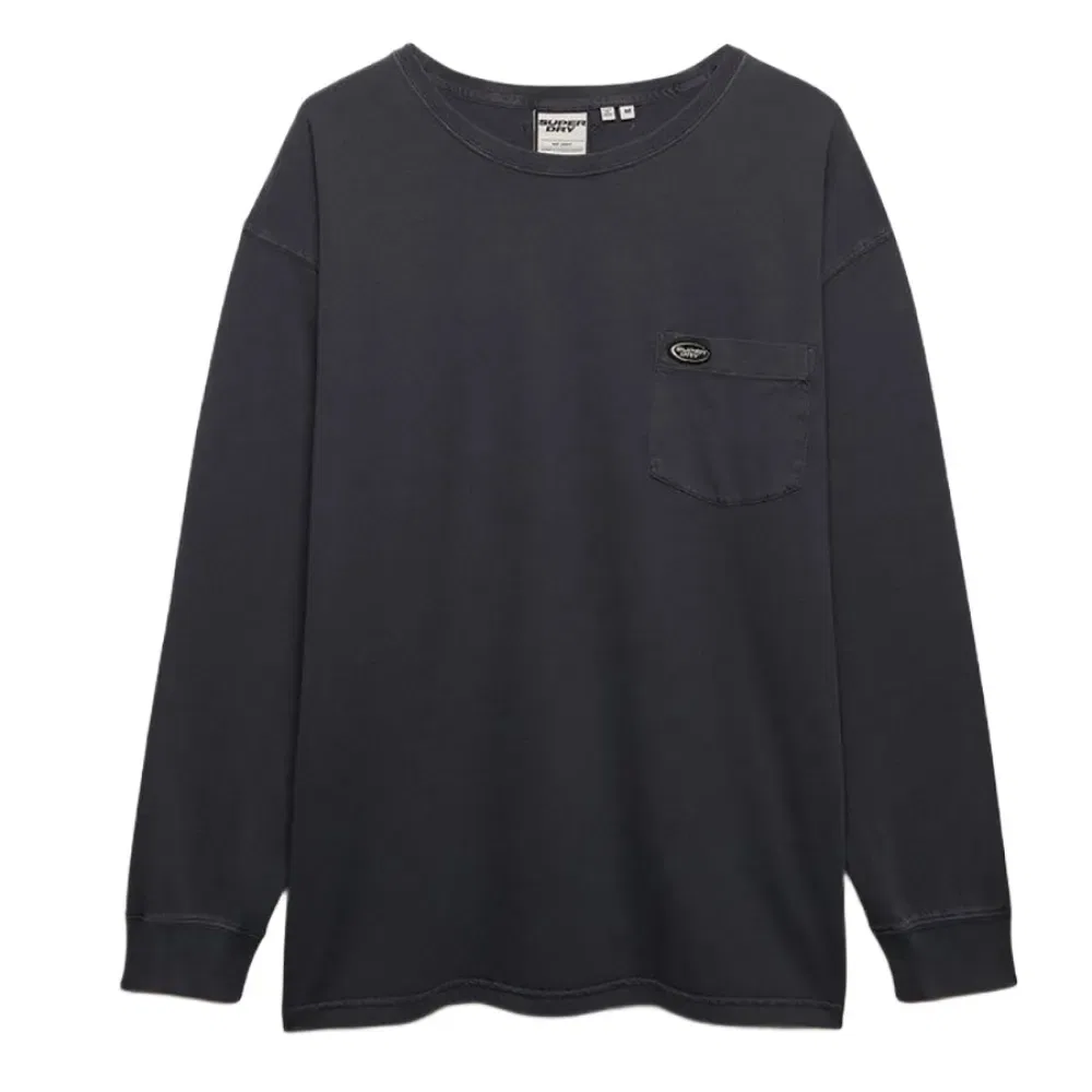 Футболка с длинным рукавом с карманом Superdry, черный