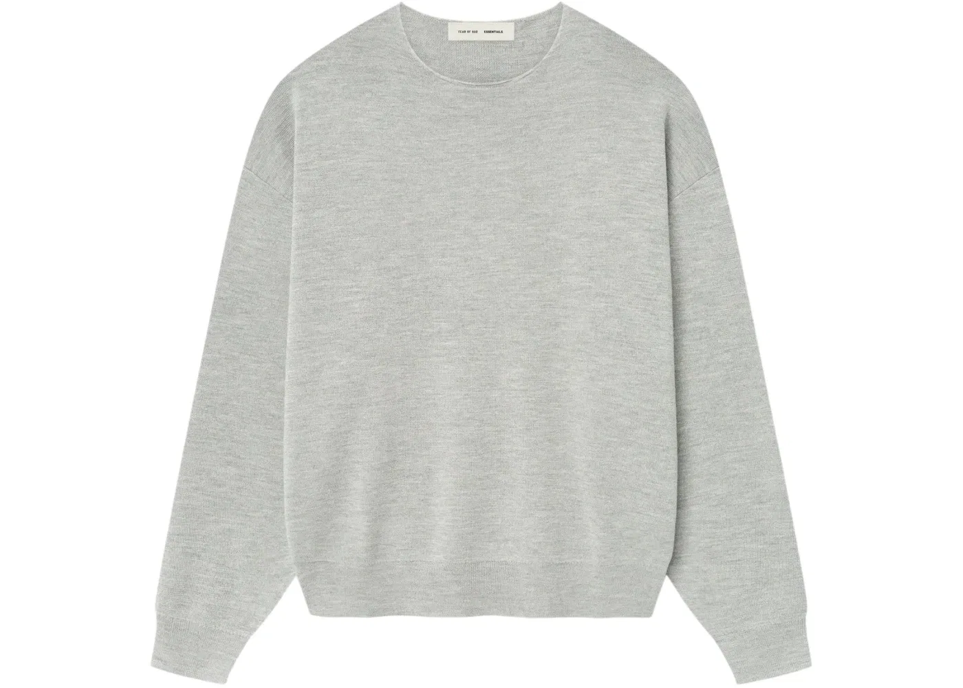 Мужской свитер с длинным рукавом Fear of God Essentials, Concrete Heather