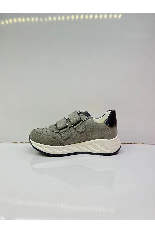 Детские кожаные ортопедические туфли для девочек Happy Walk, Gray — фото 3