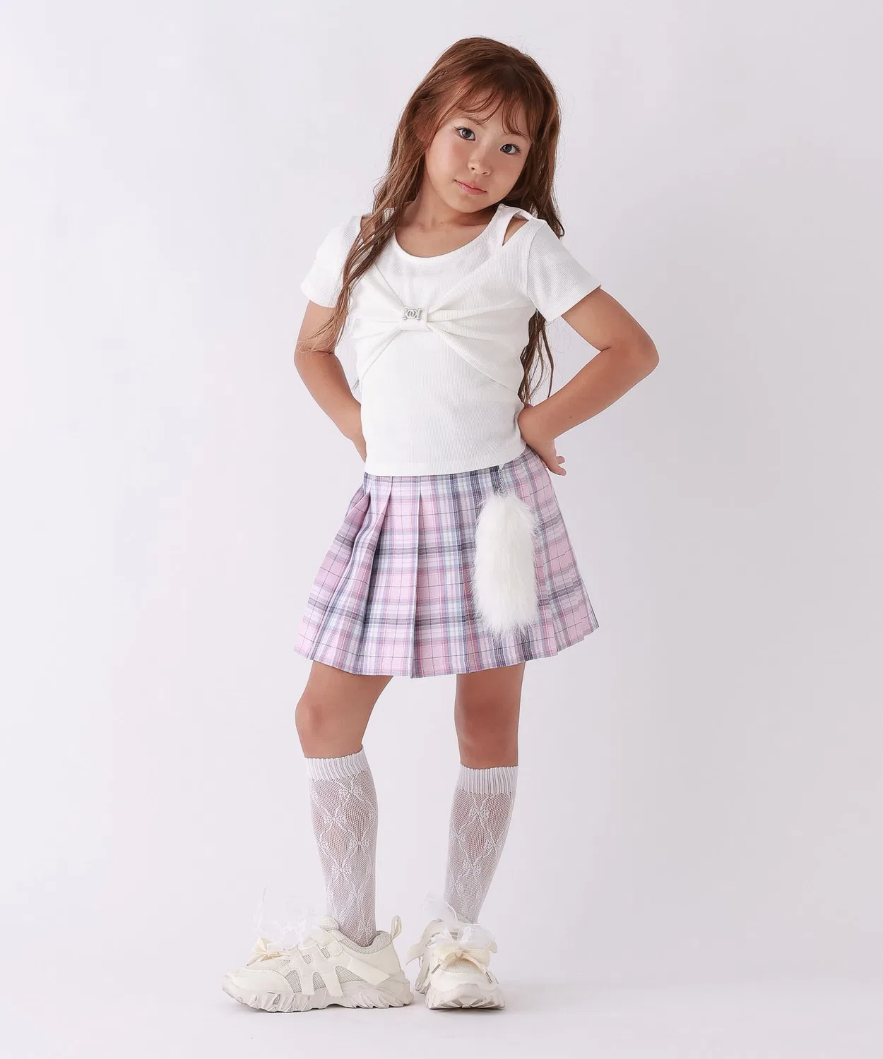 Детская футболка с длинным рукавомRibbon Layered T-Shirt 10C REPIPI — фото 2