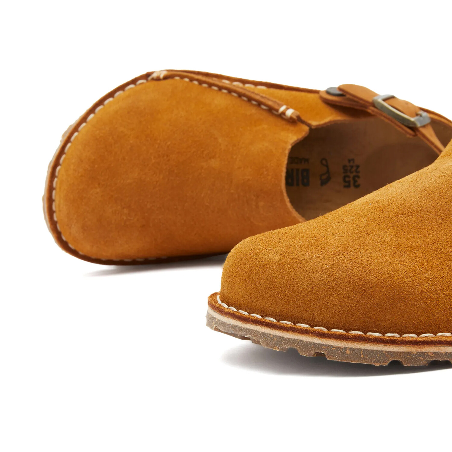 Мюли Birkenstock Lutry Premium Suede Leather, коричневый — фото 4
