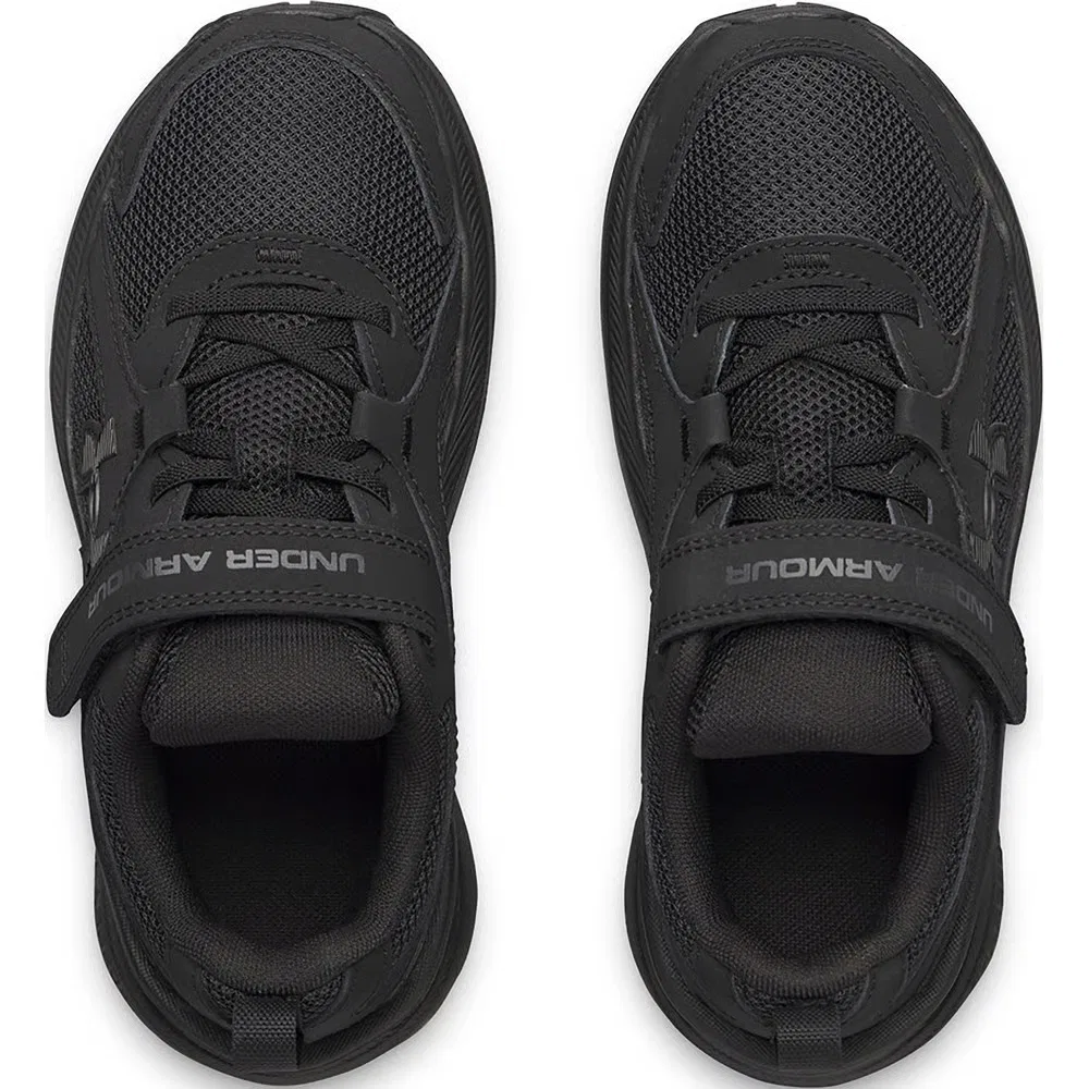 Детские кроссовки Charged+ Asserve 11 AC для бега Under Armour, Black/Black/Black — фото 3