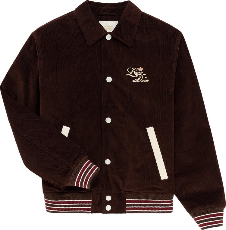 

Куртка Aimé Leon Dore Leon Dore Team Jacket 'Decadent Chocolate', коричневый