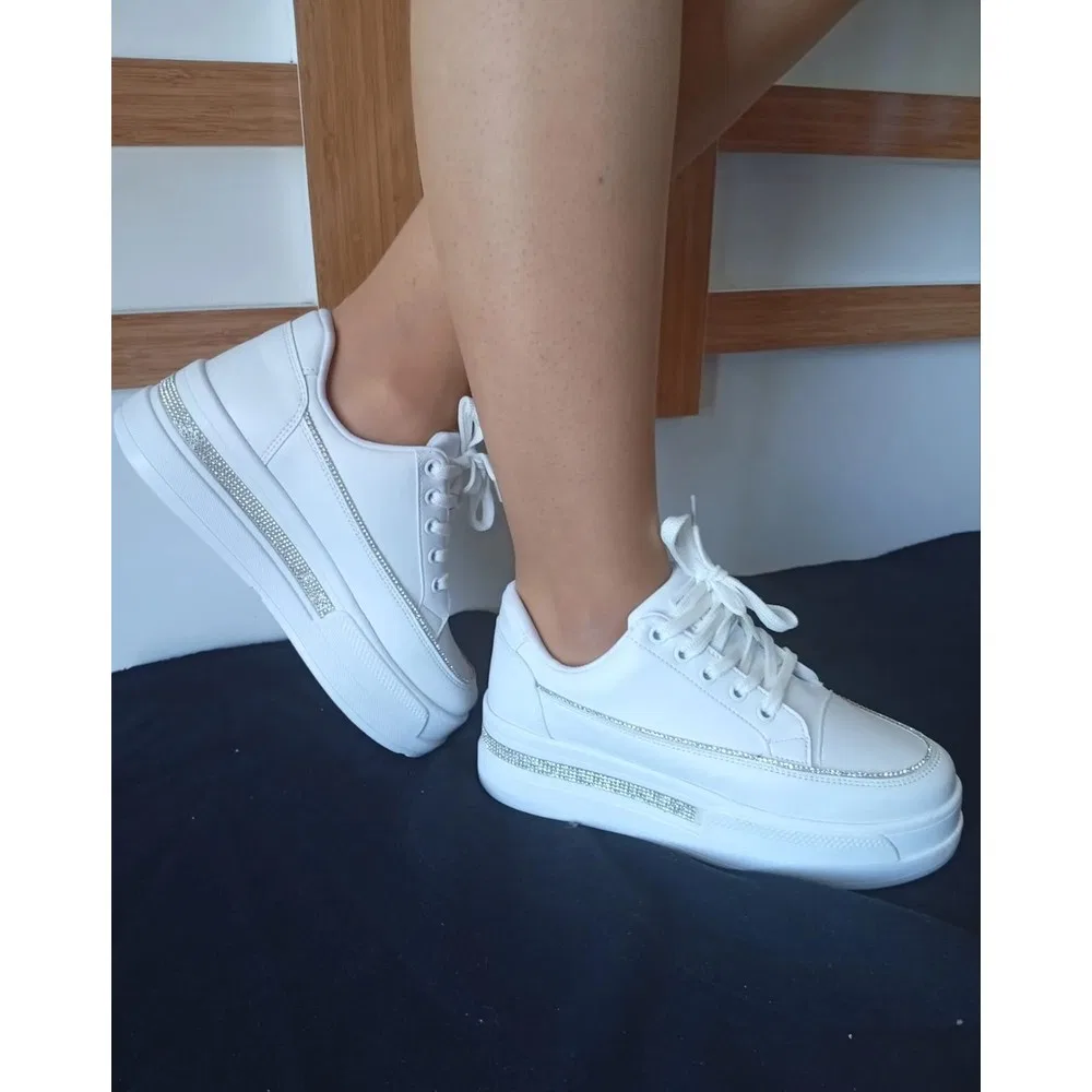 Детские спортивные кроссовки на высокой подошве с дышащим верхом, White Colezium