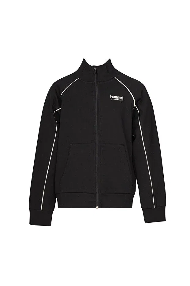 Детские свитшот на молнии для девочек с длинным рукавом Hummel, Black — фото 3