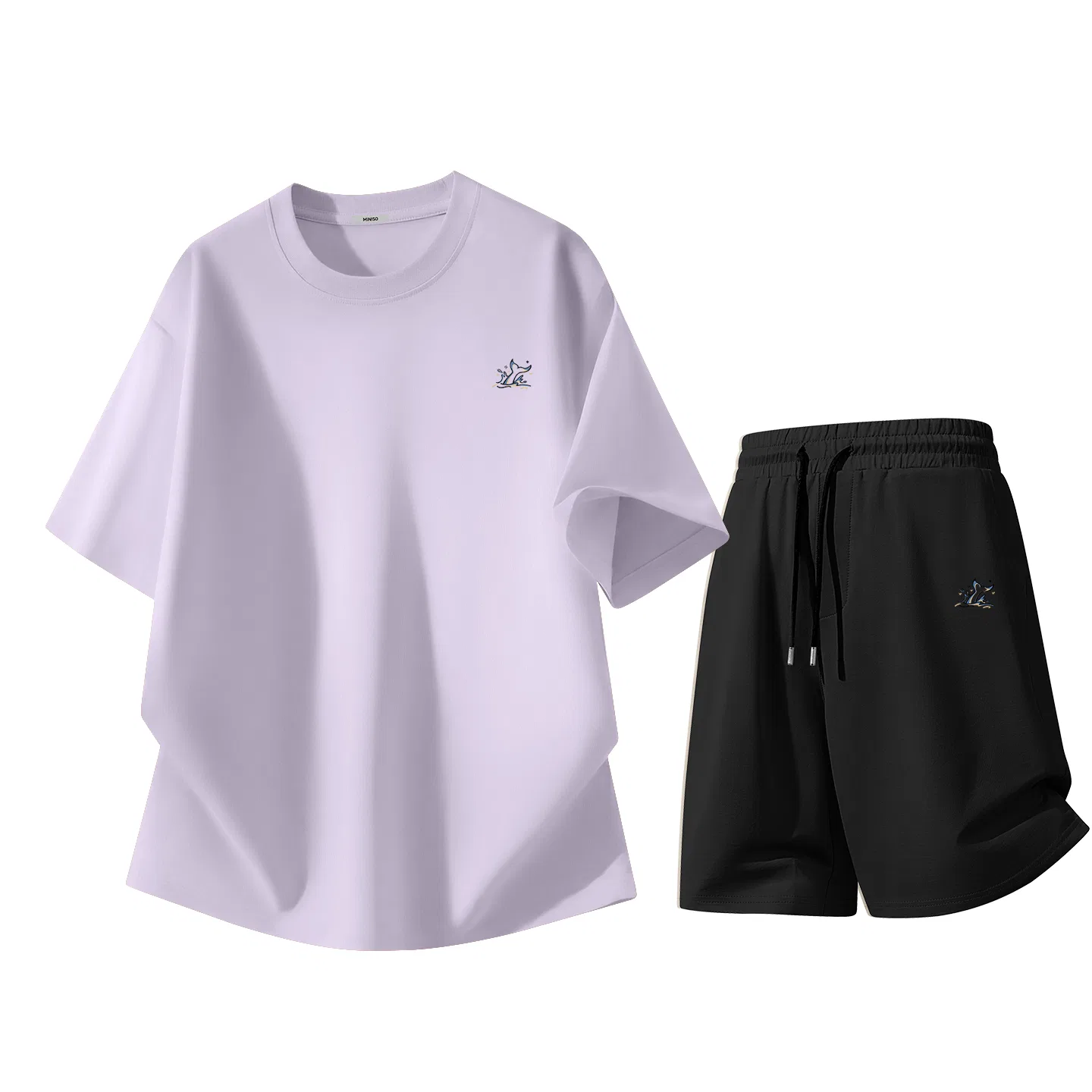 Спортивный костюм детский с принтом MINISO, Light Purple Black