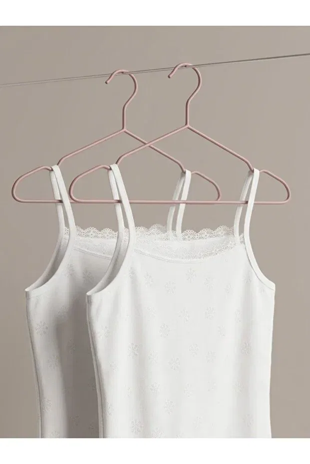 Детская майка на тонких бретелях Zeyzey, White