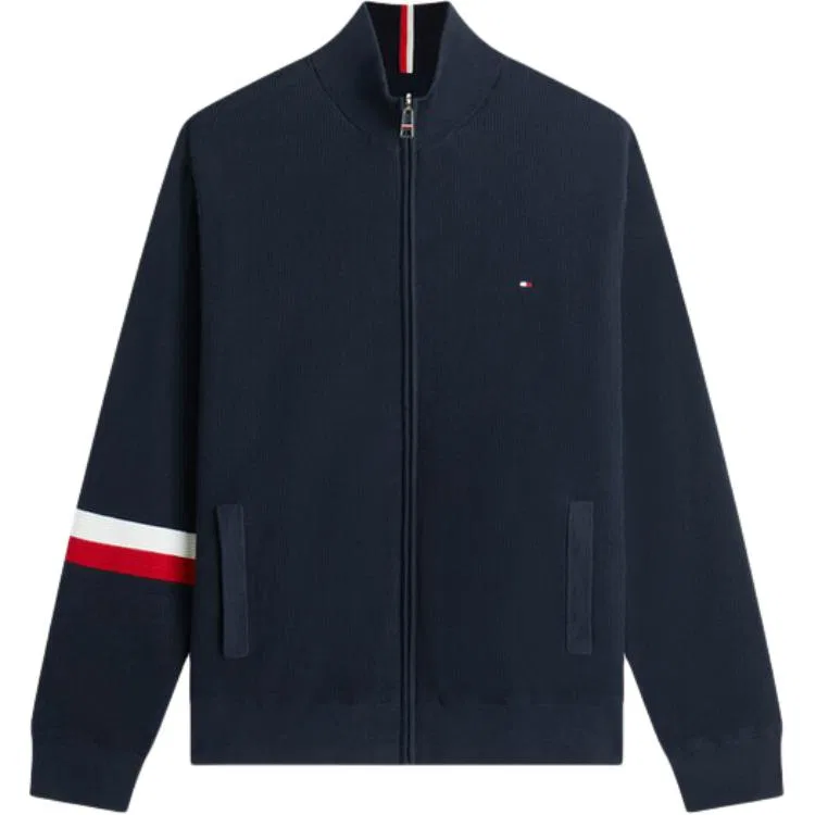Мужской свитер с воротником-стойкой Tommy Hilfiger, Gray — фото 3