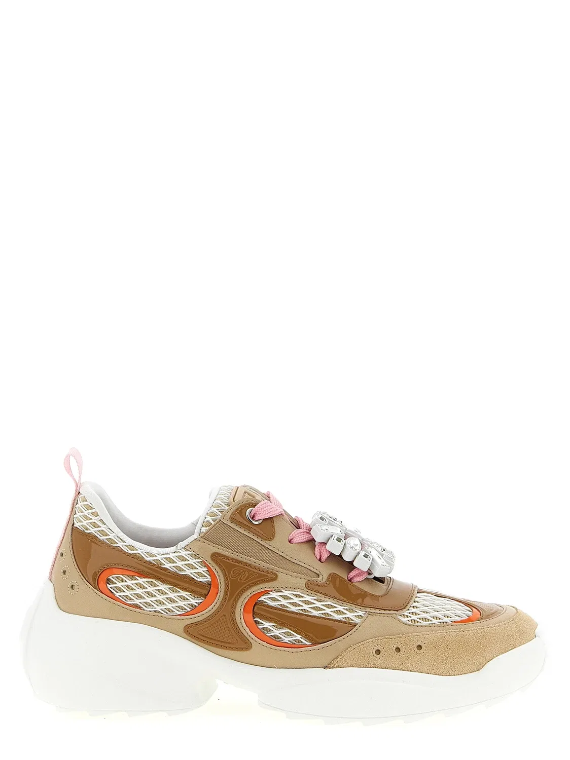 Кроссовки 'Viv' on the Run Roger Vivier, бежевый