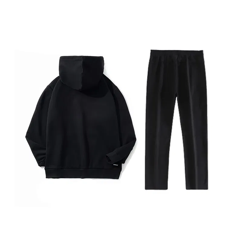 Детский спортивный комплект из худи и брюк с принтом Black Pullover Hoodie+Black Straight Fit Sweatpants Li-Ning — фото 3
