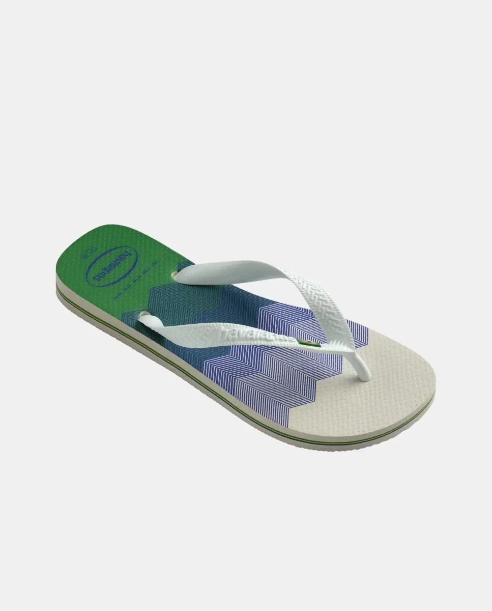 Детские шлепанцы для мальчиков с принтом Brasil Fresh Havaianas, Blanco — фото 2