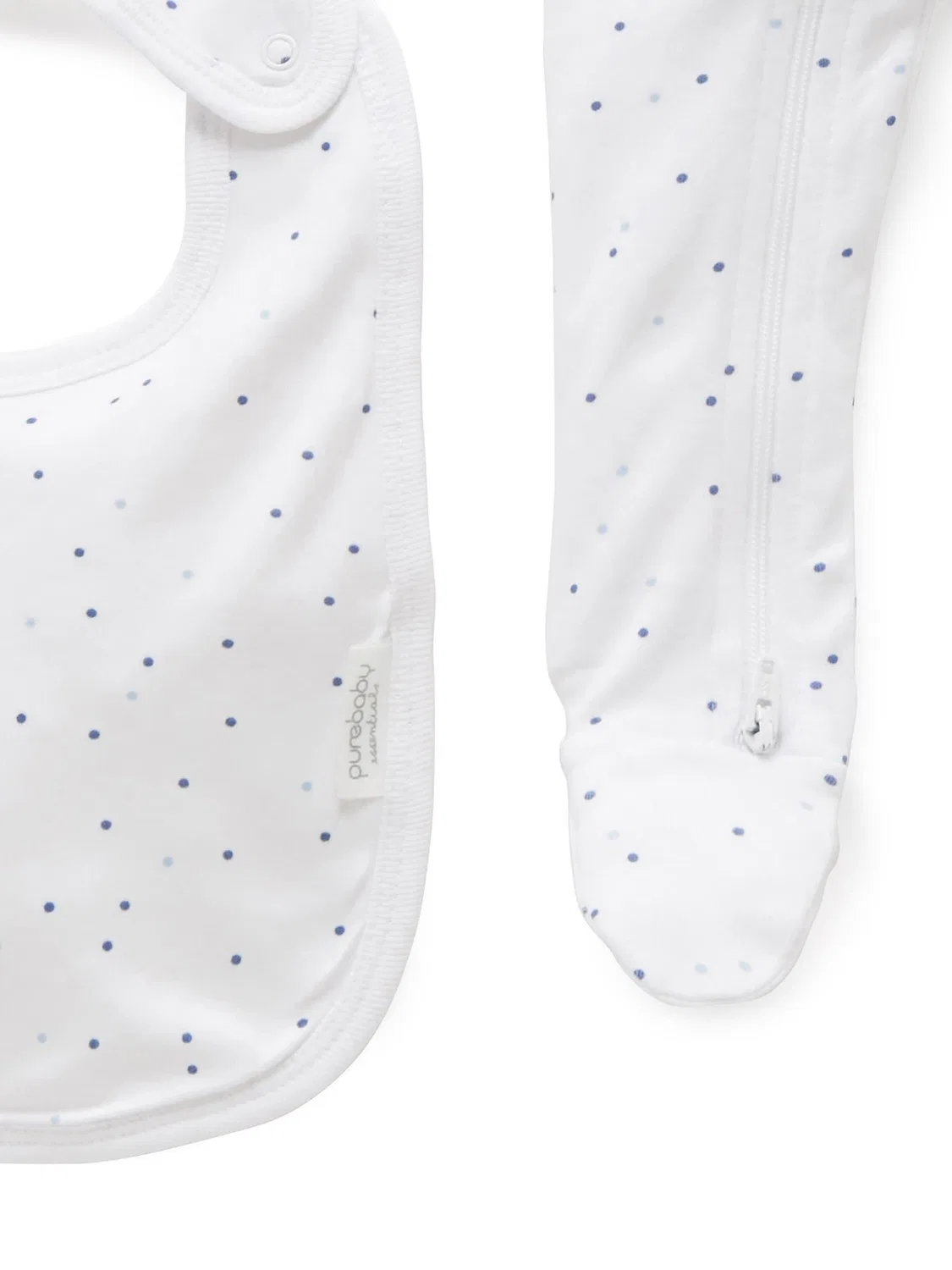 Комплект из 3 предметов для новорожденных Purebaby, голубой — фото 4