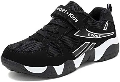 Детские кроссовки для мальчиков и девочек с дышащим верхом XKOWUO, Black White